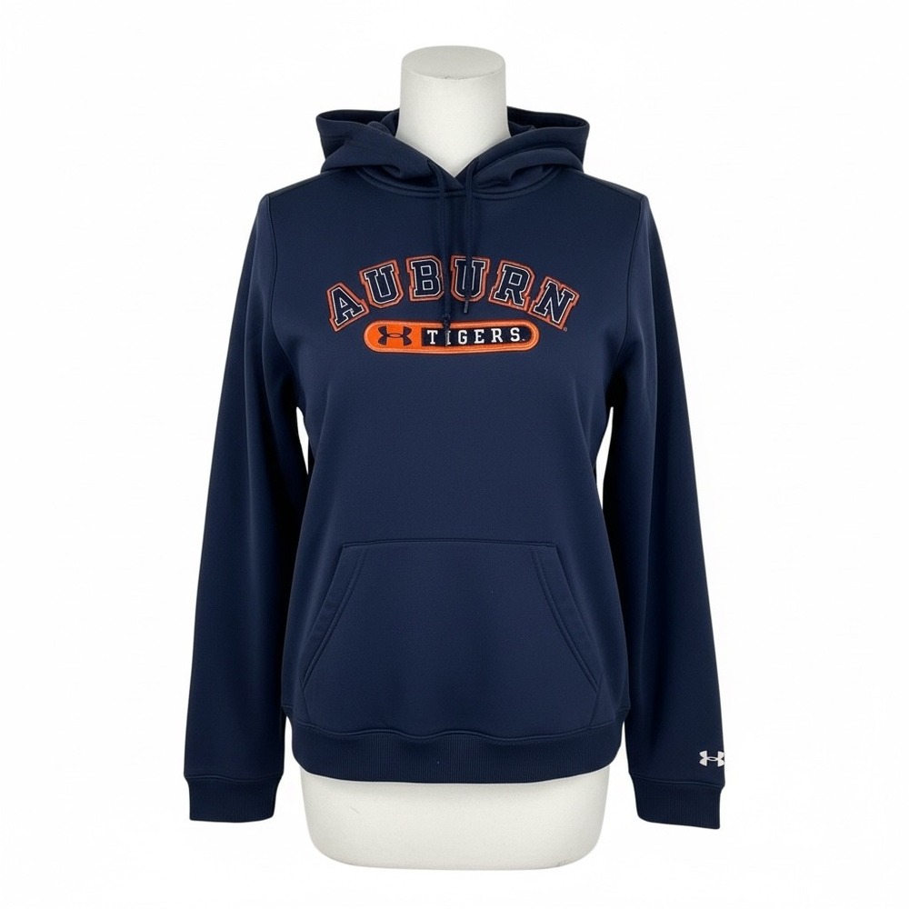 Under Armour‎ Auburn Tigers Hoodie Navy Blue Sweatshirt Women Size Large